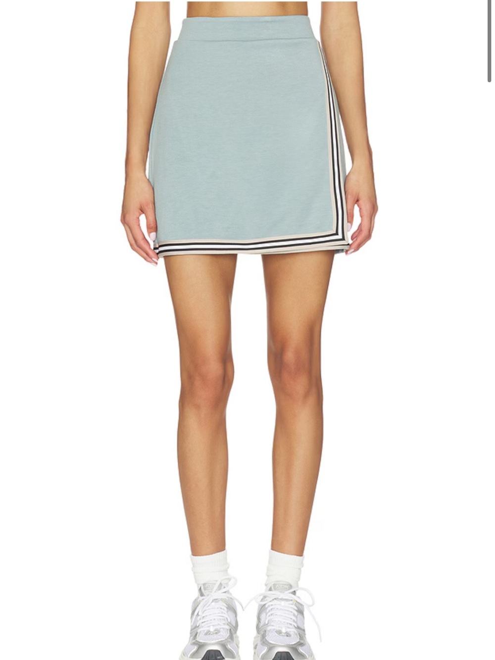 Alp N Rock Eloise Asymmetrical Mini Skirt in Silver Blue Color Size Small NWT